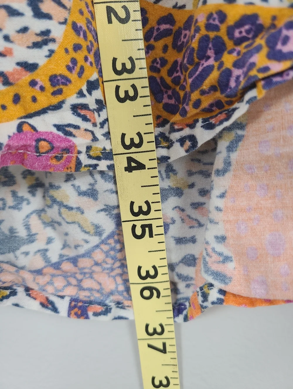 Anthropologie x Conditions Apply Multicolor Animal Tiger Tiered Tunic Dress XL - Picture 13 of 16